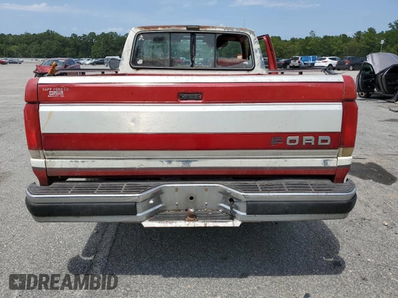 1990 Ford F-150 "S" with VIN 1FTDF15Y1LNA68934, listed as a Copart auction lot 68688834 with 64,274 mi miles and Salvage Title. Bid and sale history available at carsss.com. Image 6.