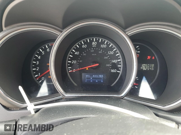 2014 Nissan Murano LE with VIN JN8AZ1MW6EW510473, listed as a Copart auction lot 60389974 with 105,038 mi miles and Salvage Title. Bid and sale history available at carsss.com. Image 9.