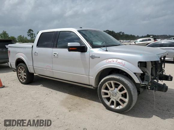 2011 Ford F-150 Lariat with VIN 1FTFW1E67BFB09387, listed as a Copart auction lot 50243825 with 135,945 mi miles and Salvage Title. Bid and sale history available at carsss.com. Image 4.