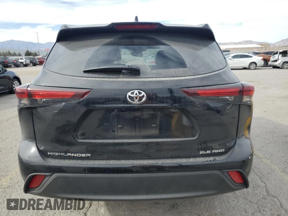 2024 Toyota Highlander LE with VIN 5TDKDRBH4RS542507, listed as a Copart auction lot 53318265 with 19,014 mi miles and Salvage title. Bid and sale history available at DreamBid. Image 6.