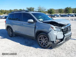 2022 Honda Passport EX-L with VIN 5FNYF7H58NB000976, listed as a IAAI auction lot 41362715 with 44,874 mi miles. Bid and sale history available at carsss.com. Image 1.