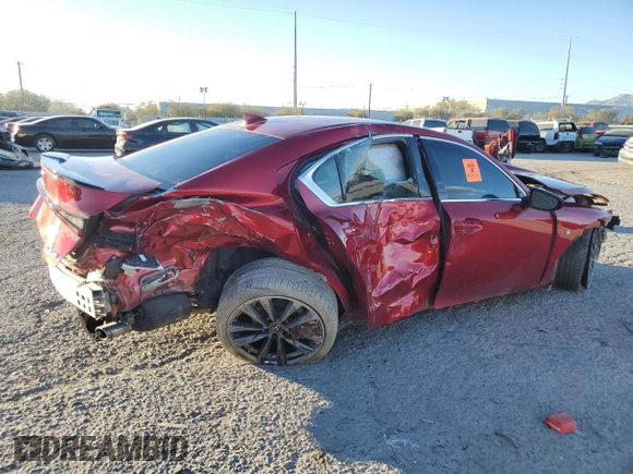 2022 Lexus IS 350 F Sport with VIN JTHGZ1B29N5050980, listed as a Copart auction lot 87334584 with Not provided miles and Salvage title. Bid and sale history available at DreamBid. Image 3.