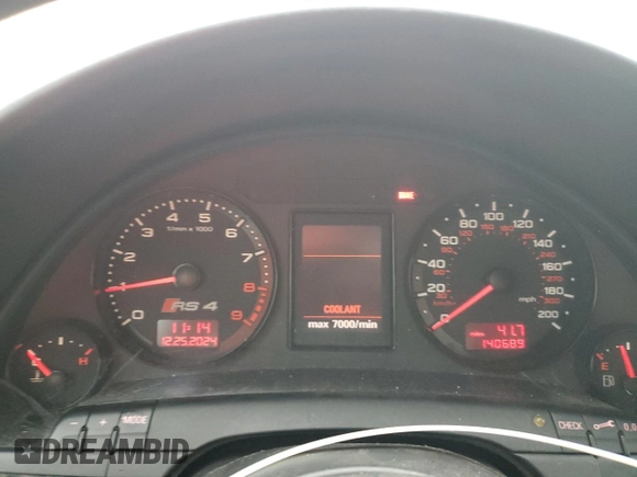 2007 Audi S4 z VIN WUARU78E57N900994, wystawiony jako Copart lot #86828574 z przebiegiem 140 689 mil mil oraz Szkoda całkowita • Salvage title. Historia ofert i sprzedaży dostępna na DreamBid. Obrazek 9.