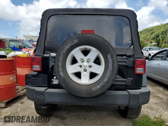 2018 Jeep Wrangler JK Unlimited Sport S with VIN 1C4BJWDG4JL911089, listed as a Copart auction lot 56634913 with 0 mi miles and Non Repairable. Bid and sale history available at carsss.com. Image 6.