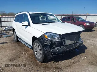 2017 Mercedes-Benz GLS 450 with VIN 4JGDF6EEXHA830879, listed as a IAAI auction lot 41777956 with 96,389 mi miles and . Bid and sale history available at DreamBid. Image 1.