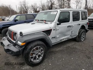 2024 Jeep Wrangler Sport S with VIN 1C4PJXDG5RW260402, listed as a Copart auction lot 50365375 with 7,721 mi miles and Non Repairable. Bid and sale history available at DreamBid. Image 1.