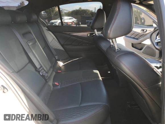 2018 Infiniti Q50 Red Sport 400 with VIN JN1FV7AP3JM640099, listed as a Copart auction lot 50307165 with 52,225 mi miles and Clean Title. Bid and sale history available at DreamBid. Image 10.