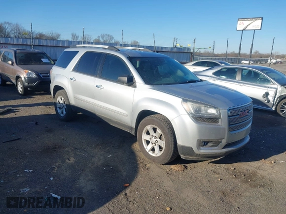 2014 GMC Acadia SLE with VIN 1GKKRPKD3EJ257537, listed as a IAAI auction lot 41797160 with 179,231 mi miles. Bid and sale history available at carsss.com. Image 1.