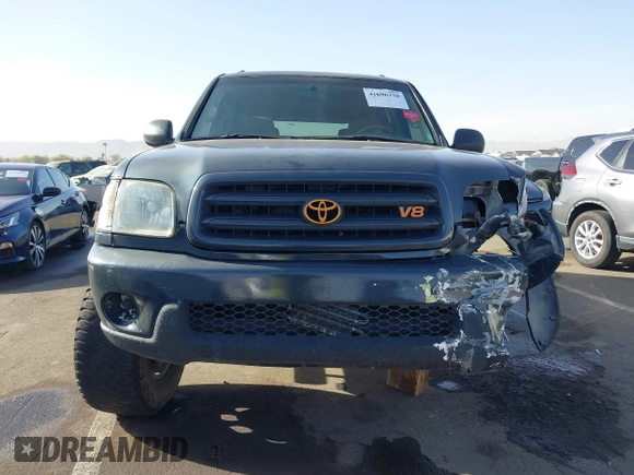 2002 Toyota Sequoia SR5 with VIN 5TDZT34A42S114070, listed as a IAAI auction lot 41696378 with 178,903 mi miles and . Bid and sale history available at carsss.com. Image 13.