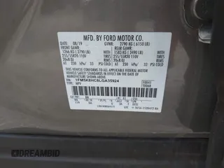 2020 Ford Explorer Platinum с VIN 1FM5K8HC8LGA35924, выставлен на аукционе IAAI как лот 42497028 с пробегом 50 457 миль миль и . История ставок и продаж доступна на DreamBid. Изображение 9.