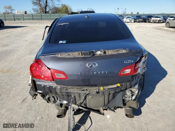 2011 Infiniti G25 Sedan x with VIN JN1DV6AR6BM652171, listed as a Copart auction lot 80255524 with 232,576 mi miles and Salvage Title. Bid and sale history available at carsss.com. Image 6.