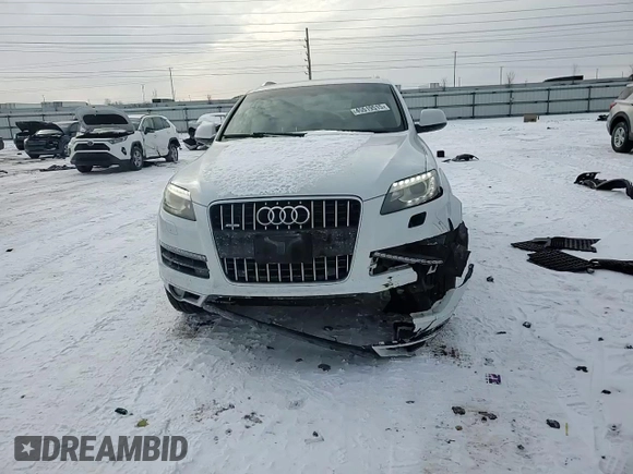 2014 Audi Q7 3.0T Premium Plus with VIN WA1LGAFE5ED010082, listed as a Copart auction lot 45519515 with 129,781 mi miles and Salvage Title. Bid and sale history available at carsss.com. Image 10.