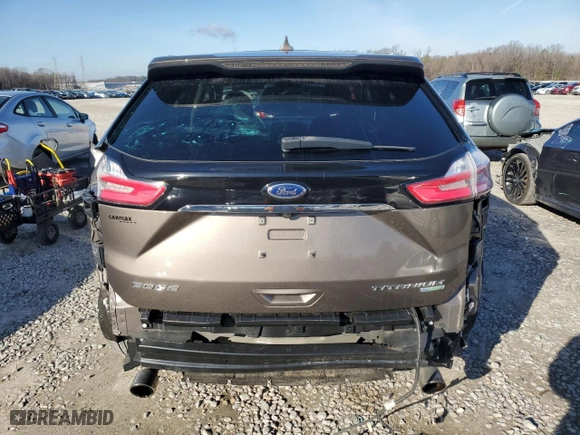2019 Ford Edge Titanium with VIN 2FMPK3K90KBC37509, listed as a Copart auction lot 45287885 with 82,622 mi miles and Salvage Title. Bid and sale history available at carsss.com. Image 6.