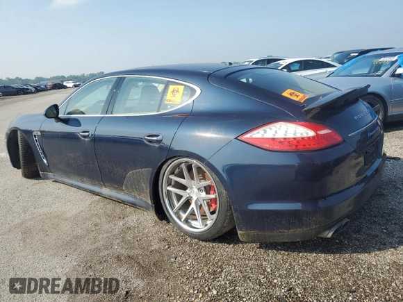 2010 Porsche Panamera Turbo with VIN WP0AC2A77AL091335, listed as a Copart auction lot 57105045 with 139,769 mi miles and Clean title. Bid and sale history available at DreamBid. Image 2.