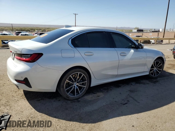 2022 BMW 3 Series 330i with VIN 3MW5R1J05N8C31289, listed as a Copart auction lot 52335505 with Not provided miles and Salvage title. Bid and sale history available at DreamBid. Image 3.