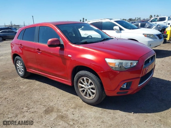 2011 Mitsubishi Outlander Sport ES with VIN JA4AP3AUXBZ024690, listed as a IAAI auction lot 41811931 with 180,458 mi miles. Bid and sale history available at carsss.com. Image 1.