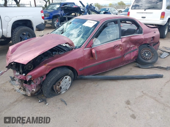 1995 Honda Accord LX with VIN JHMCD5639SC011272, listed as a IAAI auction lot 42008778 with Not Provided miles and . Bid and sale history available at carsss.com. Image 6.