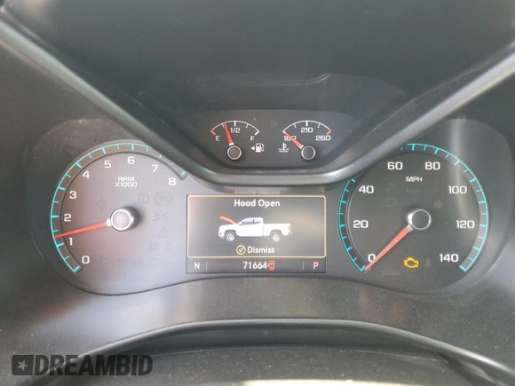 2021 Chevrolet Colorado 2WD Z71 with VIN 1GCGSDEN6M1123578, listed as a Copart auction lot 58179025 with 71,664 mi miles and Salvage title. Bid and sale history available at DreamBid. Image 9.