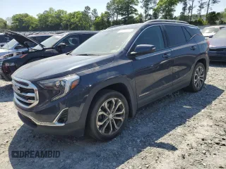 2019 GMC Terrain SLT z VIN 3GKALPEX5KL167703, wystawiony jako Copart lot #53274105 z przebiegiem 98 341 mil mil oraz Szkoda całkowita • Salvage title. Historia ofert i sprzedaży dostępna na DreamBid. Obrazek 1.