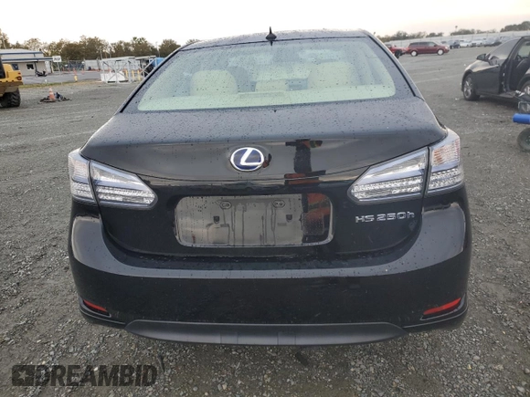 2011 Lexus HS 250h with VIN JTHBB1BA9B2043899, listed as a Copart auction lot 79117634 with 81,481 mi miles and Salvage Title. Bid and sale history available at DreamBid. Image 6.