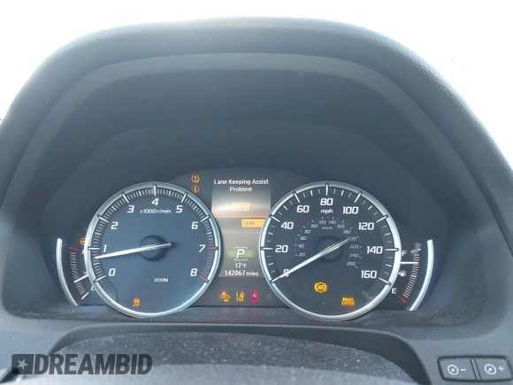 2015 Acura TLX V6 Tech with VIN 19UUB3F55FA000872, listed as a IAAI auction lot 41586406 with 142,067 mi miles. Bid and sale history available at carsss.com. Image 7.