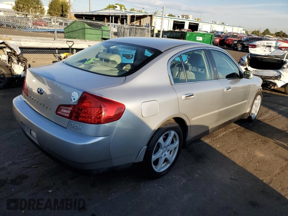 2004 Infiniti G35 w/Leather with VIN JNKCV51F74M702599, listed as a Copart auction lot 75554534 with 122,353 mi miles and Clean Title. Bid and sale history available at DreamBid. Image 3.