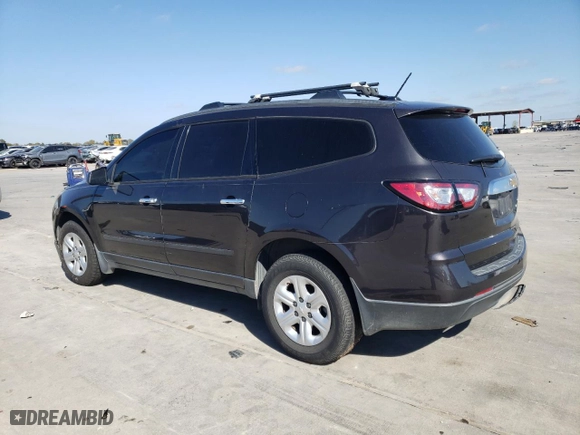 2015 Chevrolet Traverse LS with VIN 1GNKRFKD9FJ376689, listed as a Copart auction lot 75616063 with 125,984 mi miles and Salvage Title. Bid and sale history available at carsss.com. Image 2.