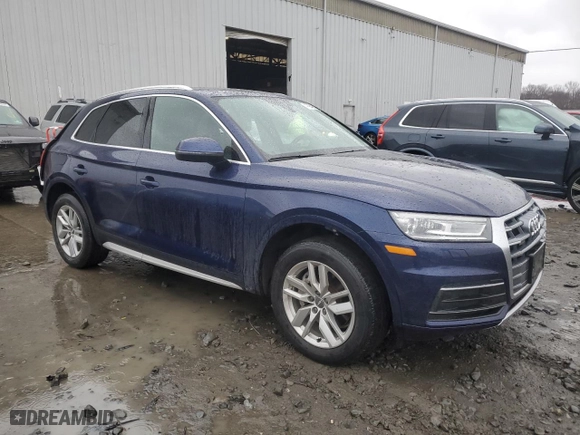2020 Audi Q5 Premium with VIN WA1ANAFYXL2087174, listed as a Copart auction lot 47984865 with 47,595 mi miles and Salvage Title. Bid and sale history available at carsss.com. Image 4.