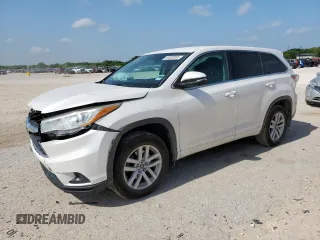 2016 Toyota Highlander LE with VIN 5TDBKRFHXGS255055, listed as a Copart auction lot 64333555 with 80,122 mi miles and Salvage title. Bid and sale history available at DreamBid. Image 1.