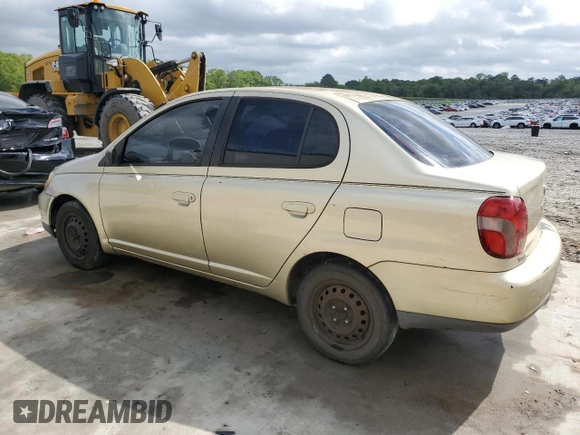 2001 Toyota ECHO with VIN JTDBT123110187750, listed as a Copart auction lot 51154505 with 25,620 mi miles and Salvage Title. Bid and sale history available at DreamBid. Image 2.