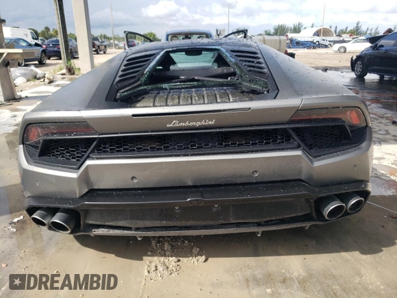 2016 Lamborghini Huracan z VIN ZHWUC2ZF2GLA04811, wystawiony jako Copart lot #72161434 z przebiegiem 24 565 mil mil oraz Szkody całkowita. Historia ofert i sprzedaży dostępna na DreamBid. Obrazek 6.