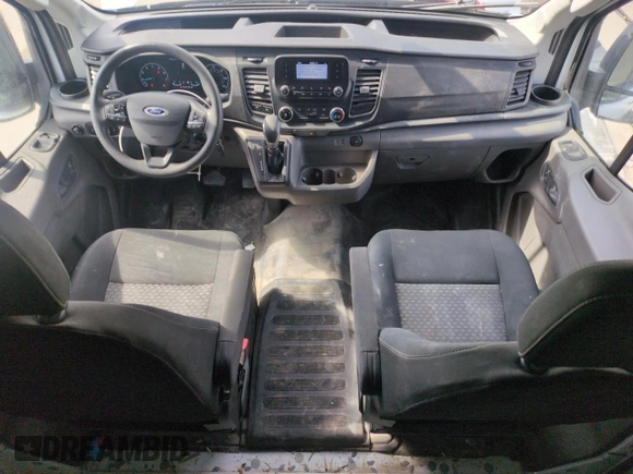 2023 Ford Transit with VIN 1FTBF8C88PKC07161, listed as a Copart auction lot 51319765 with 10,384 mi miles and Salvage Title. Bid and sale history available at DreamBid. Image 8.