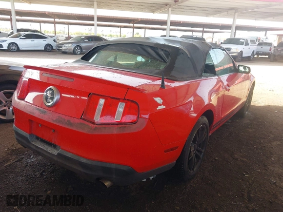 2010 Ford Mustang V6 with VIN 1ZVBP8EN7A5164838, listed as a IAAI auction lot 41929352 with 180,623 mi miles and . Bid and sale history available at carsss.com. Image 4.