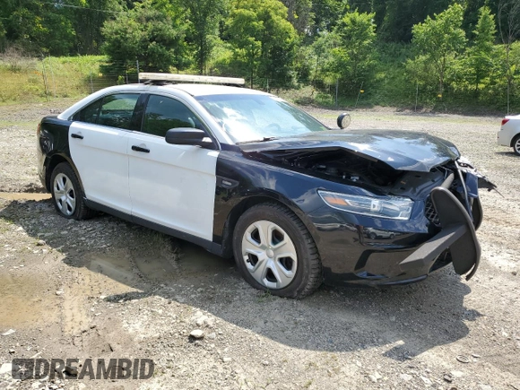 2018 Ford Police Interceptor with VIN 1FAHP2MK4JG140847, listed as a Copart auction lot 60397585 with 58,905 mi miles and Salvage title. Bid and sale history available at DreamBid. Image 4.