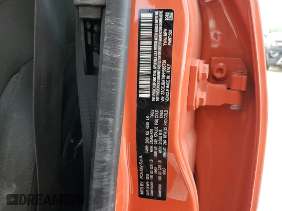 2015 Jeep Renegade Sport with VIN ZACCJBAT9FPB85750, listed as a Copart auction lot 45538775 with 134,812 mi miles and Salvage Title. Bid and sale history available at DreamBid. Image 12.