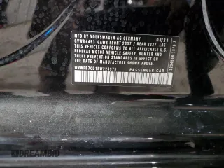 2024 Volkswagen Golf z VIN WVWFB7CD1RW224979, wystawiony jako Copart lot #79353154 z przebiegiem 1 371 mil mil oraz Szkoda całkowita • Salvage title. Historia ofert i sprzedaży dostępna na DreamBid. Obrazek 13.
