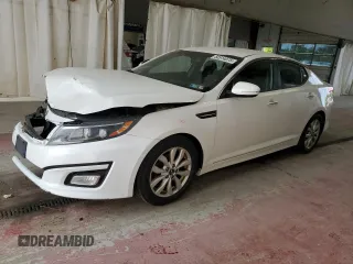 2015 Kia Optima LX z VIN KNAGM4A78F5616317, wystawiony jako Copart lot #58514075 z przebiegiem 123 657 mil mil oraz Szkoda całkowita • Salvage title. Historia ofert i sprzedaży dostępna na DreamBid. Obrazek 1.