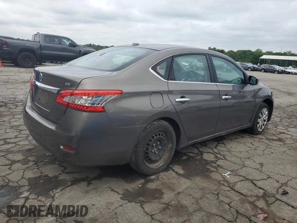 2015 Nissan Sentra SV with VIN 3N1AB7AP8FL635128, listed as a Copart auction lot 53546145 with 203,270 mi miles and Salvage Title. Bid and sale history available at DreamBid. Image 3.
