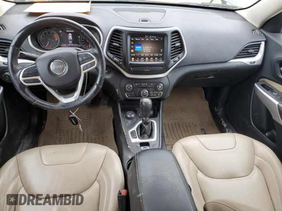 2018 Jeep Cherokee Limited with VIN 1C4PJMDX2JD535187, listed as a Copart auction lot 61587885 with 142,982 mi miles and Salvage title. Bid and sale history available at DreamBid. Image 8.