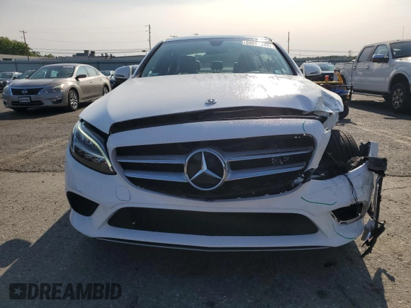 2021 Mercedes-Benz C 300 with VIN W1KWF8EB4MR637322, listed as a Copart auction lot 59097045 with 55,393 mi miles and Salvage title. Bid and sale history available at DreamBid. Image 5.