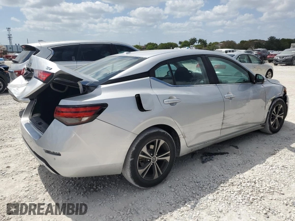 2021 Nissan Sentra SV with VIN 3N1AB8CV9MY304690, listed as a Copart auction lot 54015595 with 70,732 mi miles and Salvage Title. Bid and sale history available at DreamBid. Image 3.