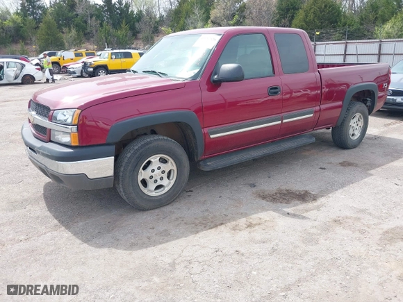 2004 Chevrolet Silverado 1500 Z71 with VIN 2GCEK19T641376618, listed as a IAAI auction lot 41937526 with 57,083 mi miles. Bid and sale history available at carsss.com. Image 1.