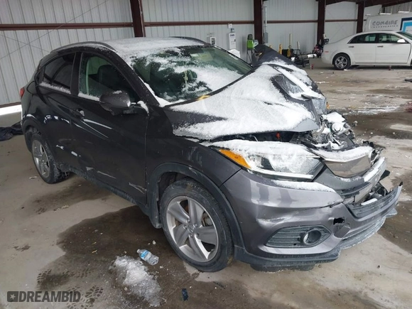 2019 Honda HR-V EX-L with VIN 3CZRU6H70KM710784, listed as a IAAI auction lot 41391516 with 48,123 mi miles. Bid and sale history available at carsss.com. Image 1.