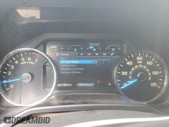 2017 Ford F-150 XL with VIN 1FTEX1EP3HFA60652, listed as a Copart auction lot 51272995 with 224,196 mi miles and Clean Title. Bid and sale history available at carsss.com. Image 9.