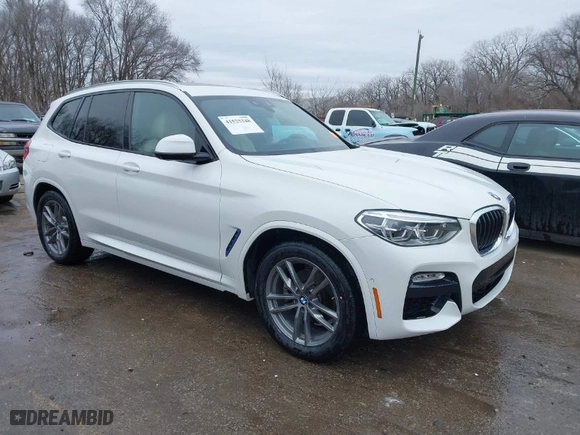 2019 BMW X3 xDrive30i with VIN 5UXTR9C53KLP88805, listed as a IAAI auction lot 41525248 with 73,248 mi miles. Bid and sale history available at carsss.com. Image 1.
