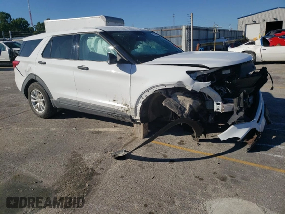 2020 Ford Explorer with VIN 1FMSK8BB0LGA45348, listed as a Copart auction lot 73347194 with 47,813 mi miles and Salvage Title. Bid and sale history available at carsss.com. Image 4.