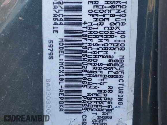 1998 Toyota Avalon XL with VIN 4T1BF18B5WU281065, listed as a Copart auction lot 49978705 with Not Provided miles and Salvage Title. Bid and sale history available at DreamBid. Image 13.