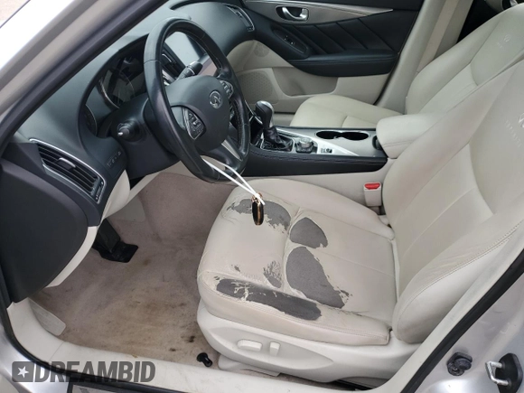 2014 Infiniti Q50 with VIN JN1BV7AP5EM678499, listed as a Copart auction lot 47460365 with 84,286 mi miles and Salvage Title. Bid and sale history available at carsss.com. Image 7.
