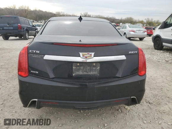 2017 Cadillac CTS AWD with VIN 1G6AW5SX5H0171853, listed as a Copart auction lot 80124974 with 105,349 mi miles and Salvage title. Bid and sale history available at DreamBid. Image 6.