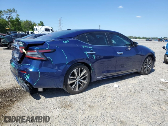 2019 Nissan Maxima Platinum z VIN 1N4AA6AV0KC373397, wystawiony jako Copart lot #52487625 z przebiegiem 50 894 mil mil oraz Szkody całkowita. Historia ofert i sprzedaży dostępna na DreamBid. Obrazek 3.